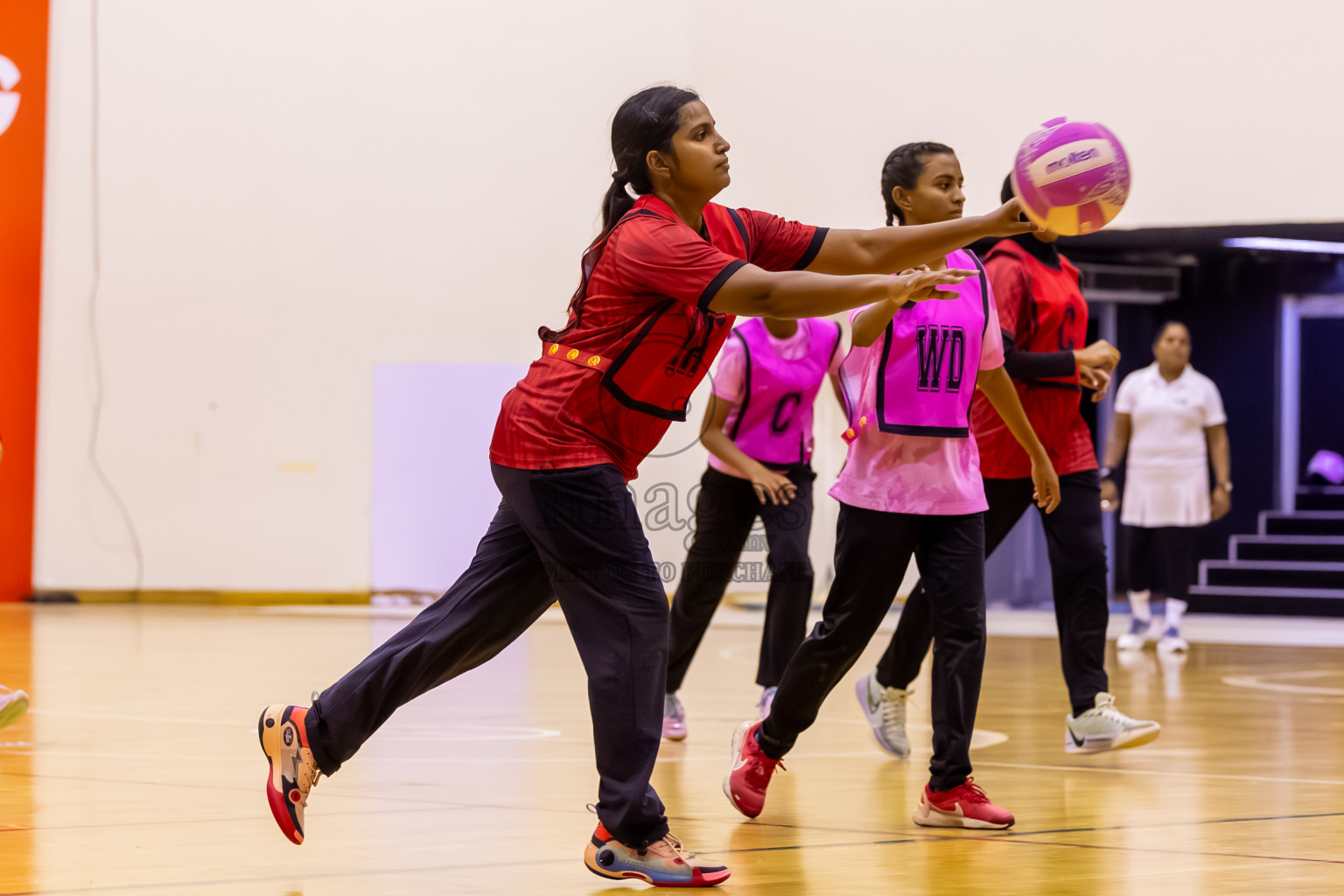 C Matrix vs Xenith SC in Day 7 of 24th Milo Netball Association Championship was held in Social Center at Male', Maldives on Sunday, 7th September 2025. Photos: Nausham Waheed / images.mv