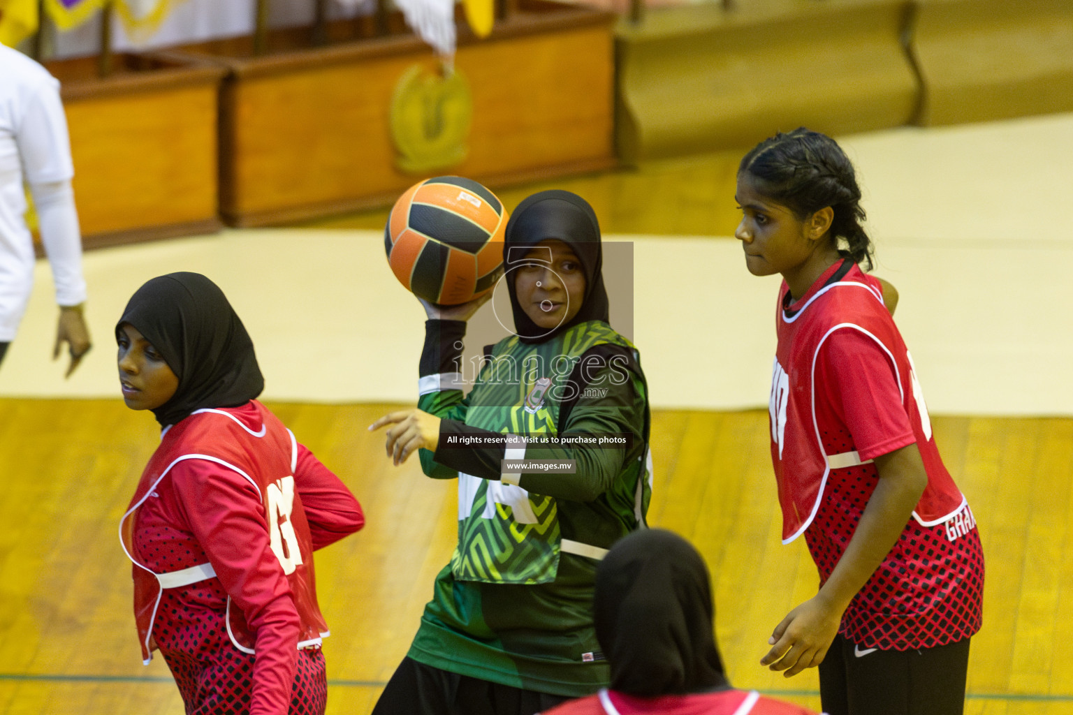 Day5 of 24th Interschool Netball Tournament 2023 was held in Social Center, Male', Maldives on 31st October 2023. Photos: Mohamed Mahfooz Moosa / images.mv