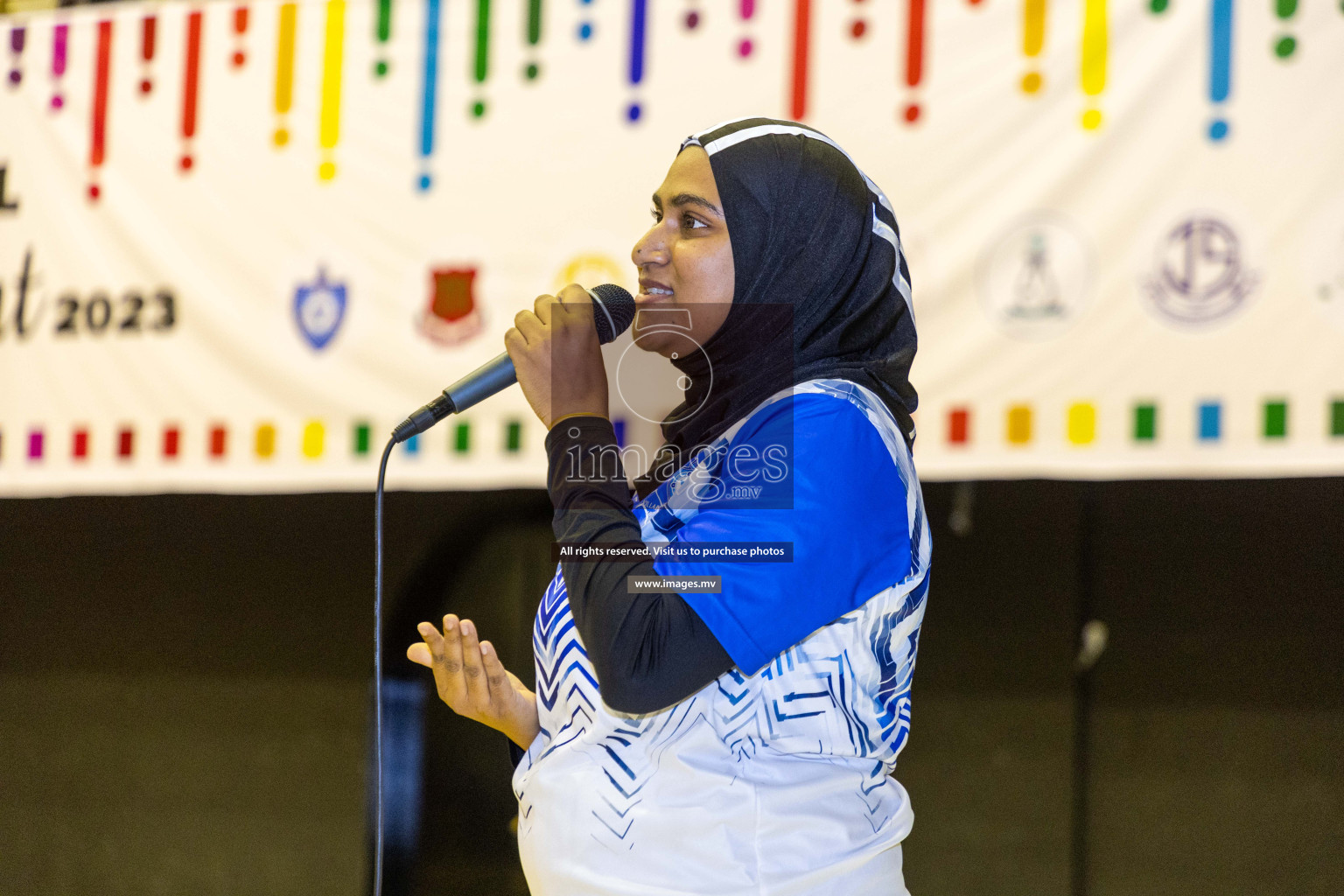 Final of 24th Interschool Netball Tournament 2023 was held in Social Center, Male', Maldives on 7th November 2023. Photos: Nausham Waheed / images.mv