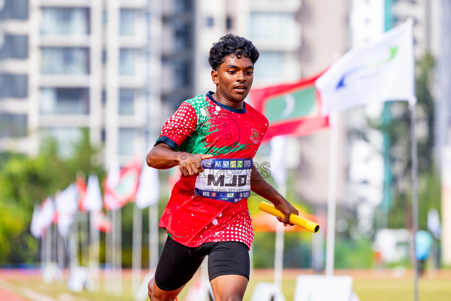 Day 5 of MWSC Interschool Athletics Championships 2024 held in Hulhumale Running Track, Hulhumale, Maldives on Wednesday, 13th November 2024. Photos by: Nausham Waheed / Images.mv