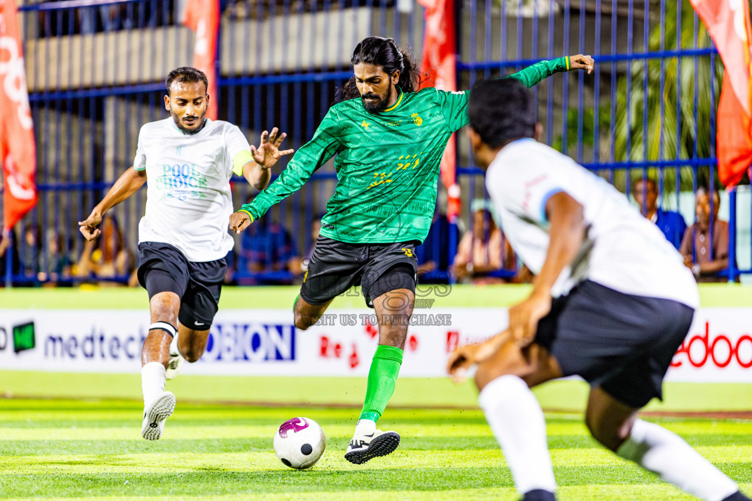 Muring FC vs Nala Brothers in Day 7 of Eydhafushi Futsal Cup 2024 was held on Sunday , 14th April 2024, in B Eydhafushi, Maldives Photos: Nausham Waheed / images.mv