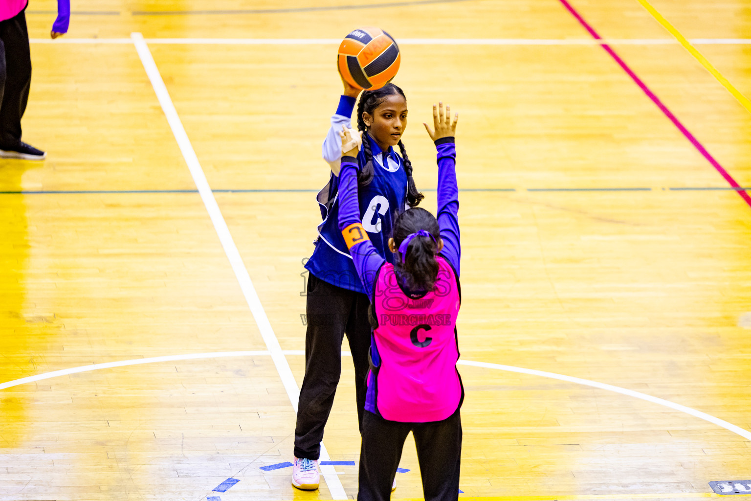 Day 7 of 25th Inter-School Netball Tournament was held in Social Center at Male', Maldives on Saturday, 17th August 2024. Photos: Nausham Waheed / images.mv