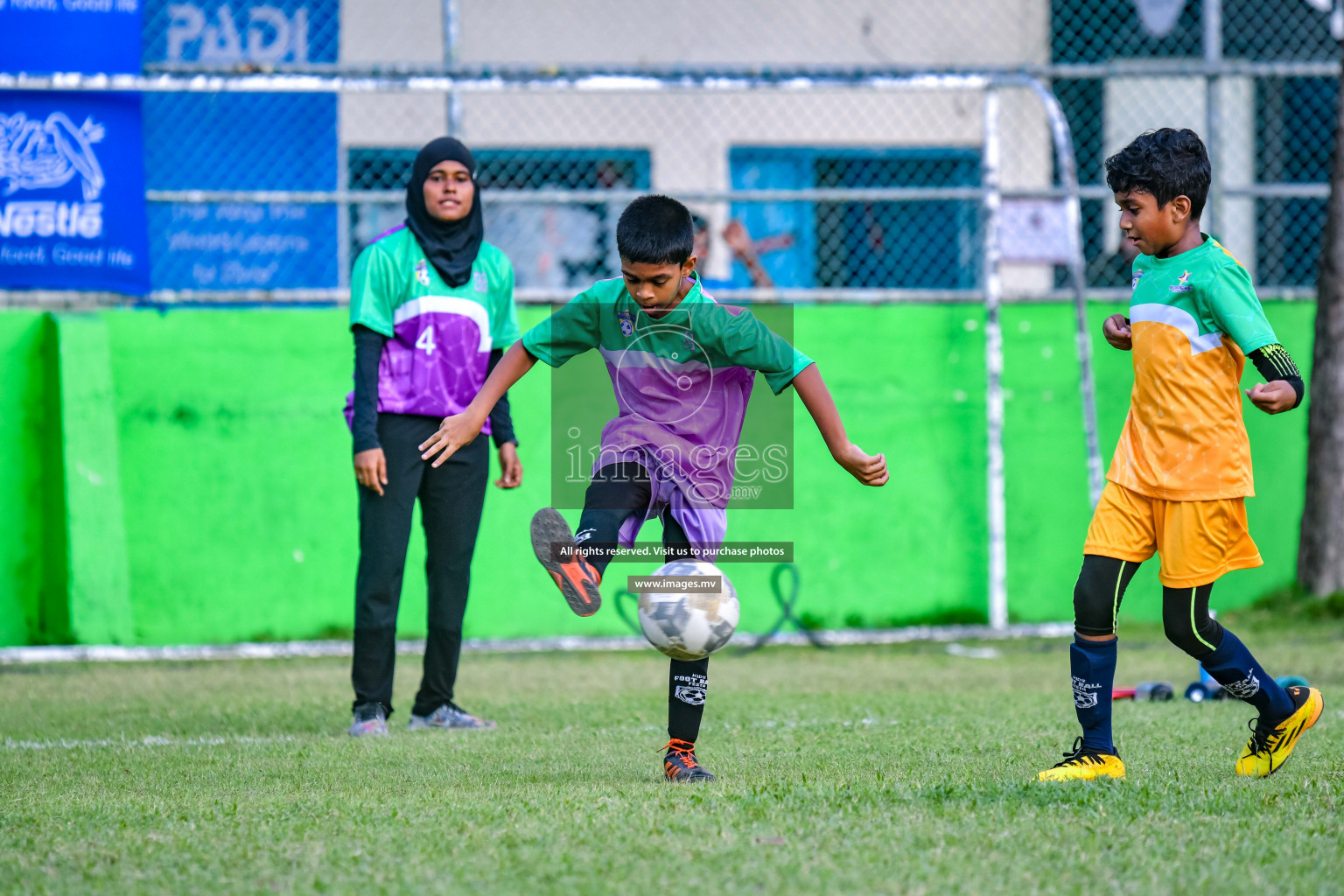 Day 1 of Milo Kids Football Fiesta 2022 was held in Male', Maldives on 19th October 2022. Photos: Nausham Waheed/ images.mv