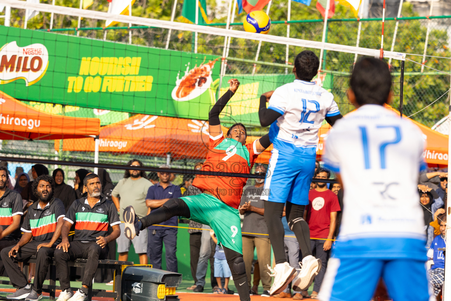 Day 10 of Interschool Volleyball Tournament 2024 was held in Ekuveni Volleyball Court at Male', Maldives on Sunday, 1st December 2024.
Photos: Ismail Thoriq / images.mv