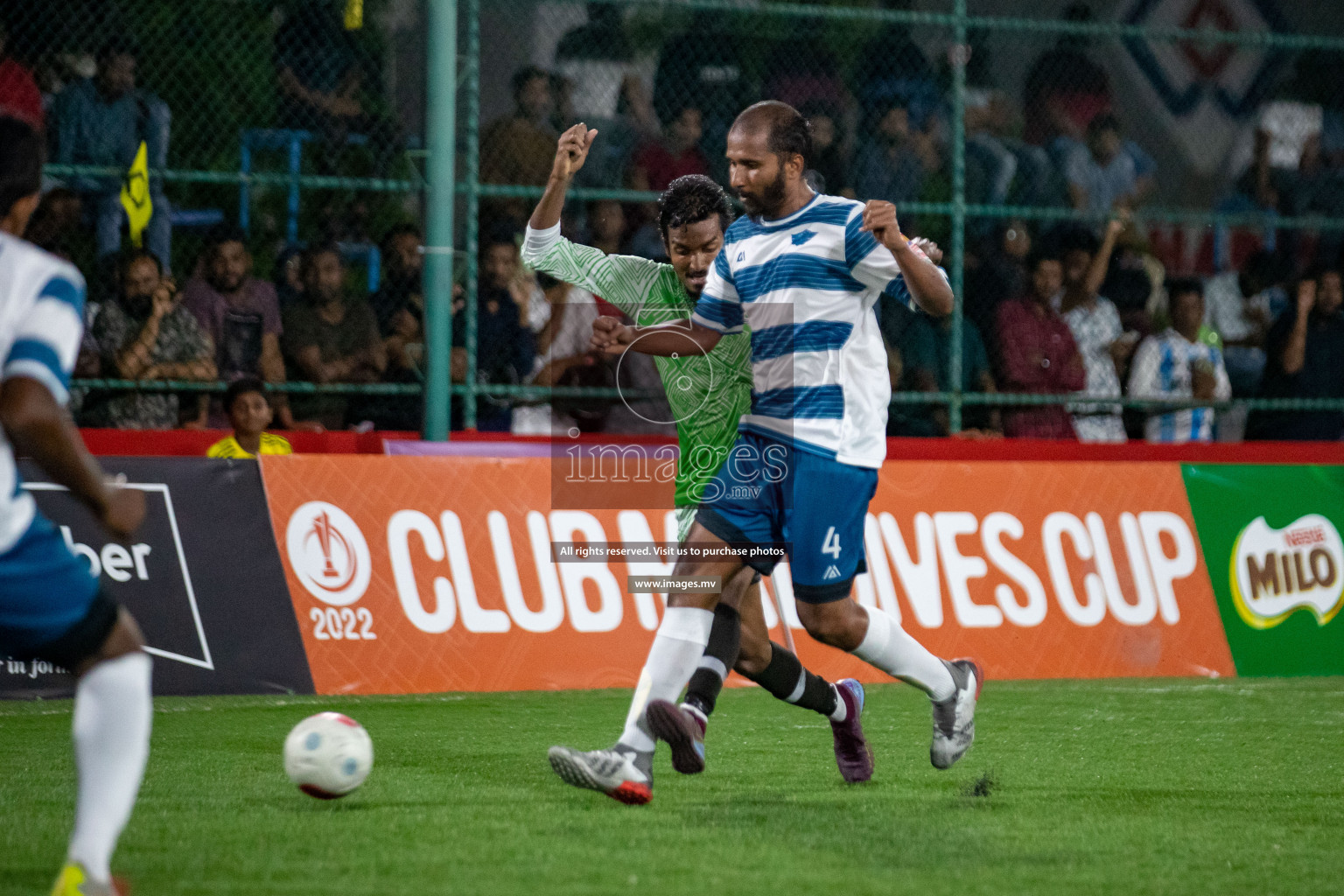 Club AVSEC vs TEAM DJA in Club Maldives Cup 2022 was held in Hulhumale', Maldives on Sunday, 9th October 2022. Photos: Hassan Simah / images.mv