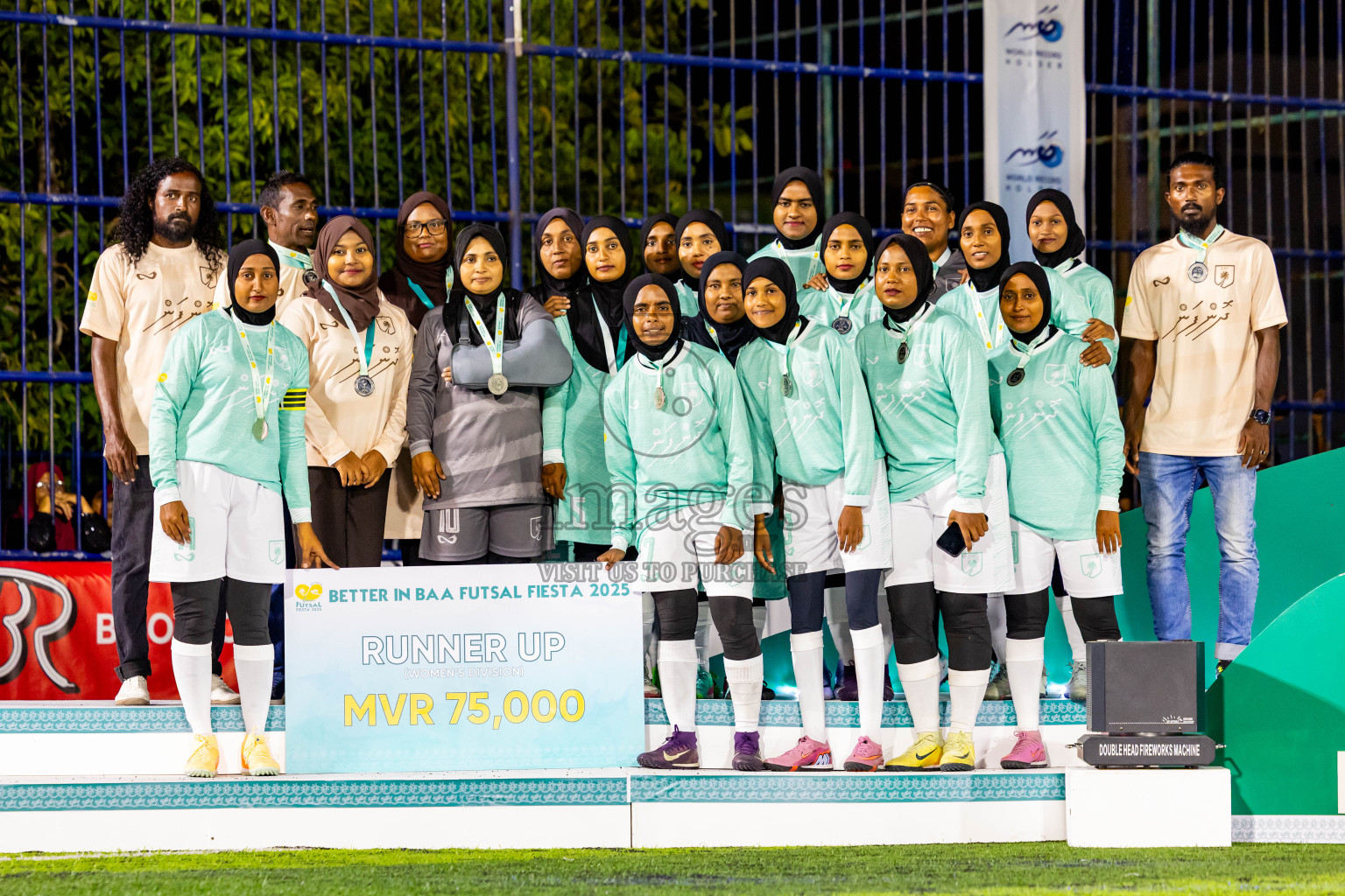 Closing Ceremony of Better in Baa Futsal Fiesta 2025 held in B. Eydhafushi, Maldives on Monday, 17th November 2025. Photos: Nausham Waheed / images.mv