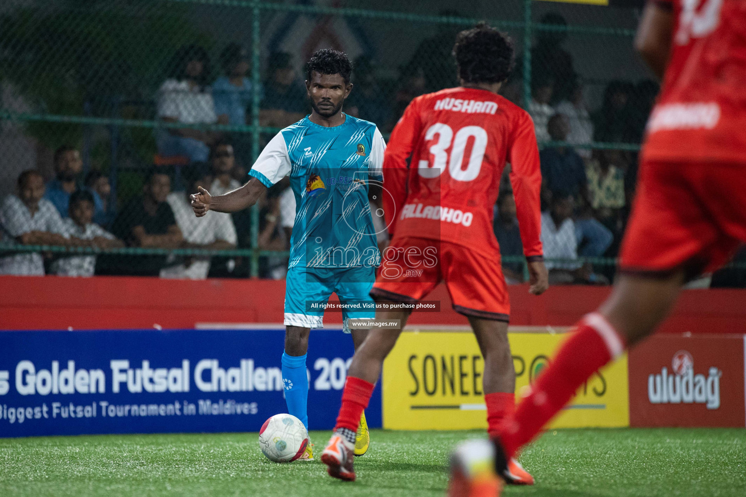 HA. Dhidhdhoo vs HA. Filladhoo in Day 3 of Golden Futsal Challenge 2023 on 07 February 2023 in Hulhumale, Male, Maldives