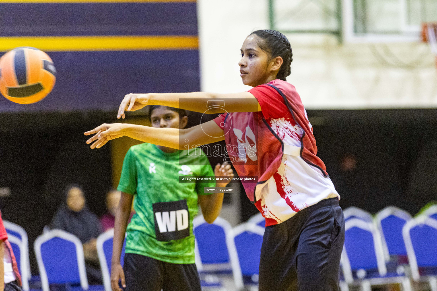 Day 11 of 24th Interschool Netball Tournament 2023 was held in Social Center, Male', Maldives on 6th November 2023. Photos: Nausham Waheed / images.mv