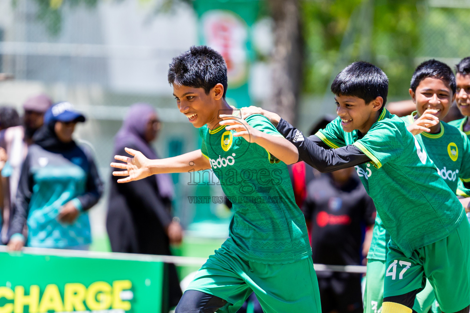 Day 3 of MILO Academy Championship 2025 (U-12) was held at Henveiru Stadium in Male', Maldives on Saturday, 3rd May 2025. Photos: Nausham Waheed / images.mv