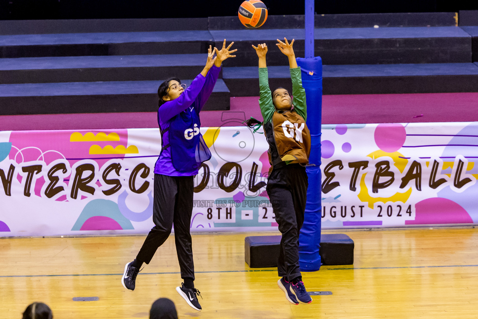 Day 10 of 25th Inter-School Netball Tournament was held in Social Center at Male', Maldives on Tuesday, 20th August 2024. Photos: Nausham Waheed / images.mv