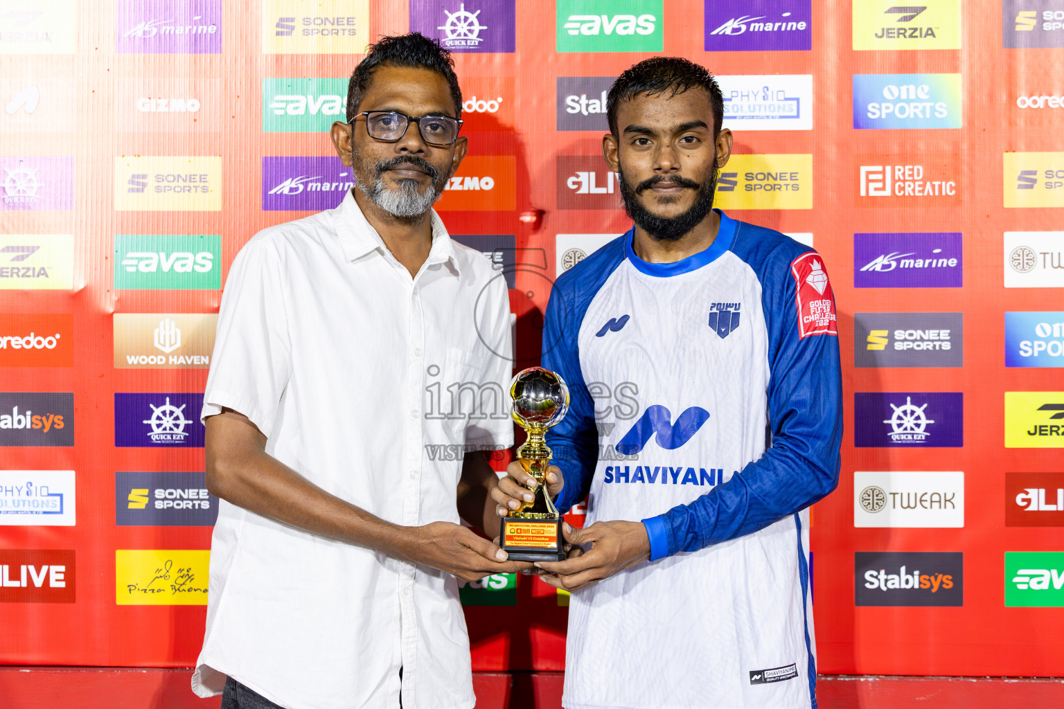 Th Vilufushi vs Th Kinbidhoo in Day 10 of Golden Futsal Challenge 2025 was held on Tuesday, 14th January 2025, in Hulhumale', Maldives Photos: Ismail Thoriq / images.mv