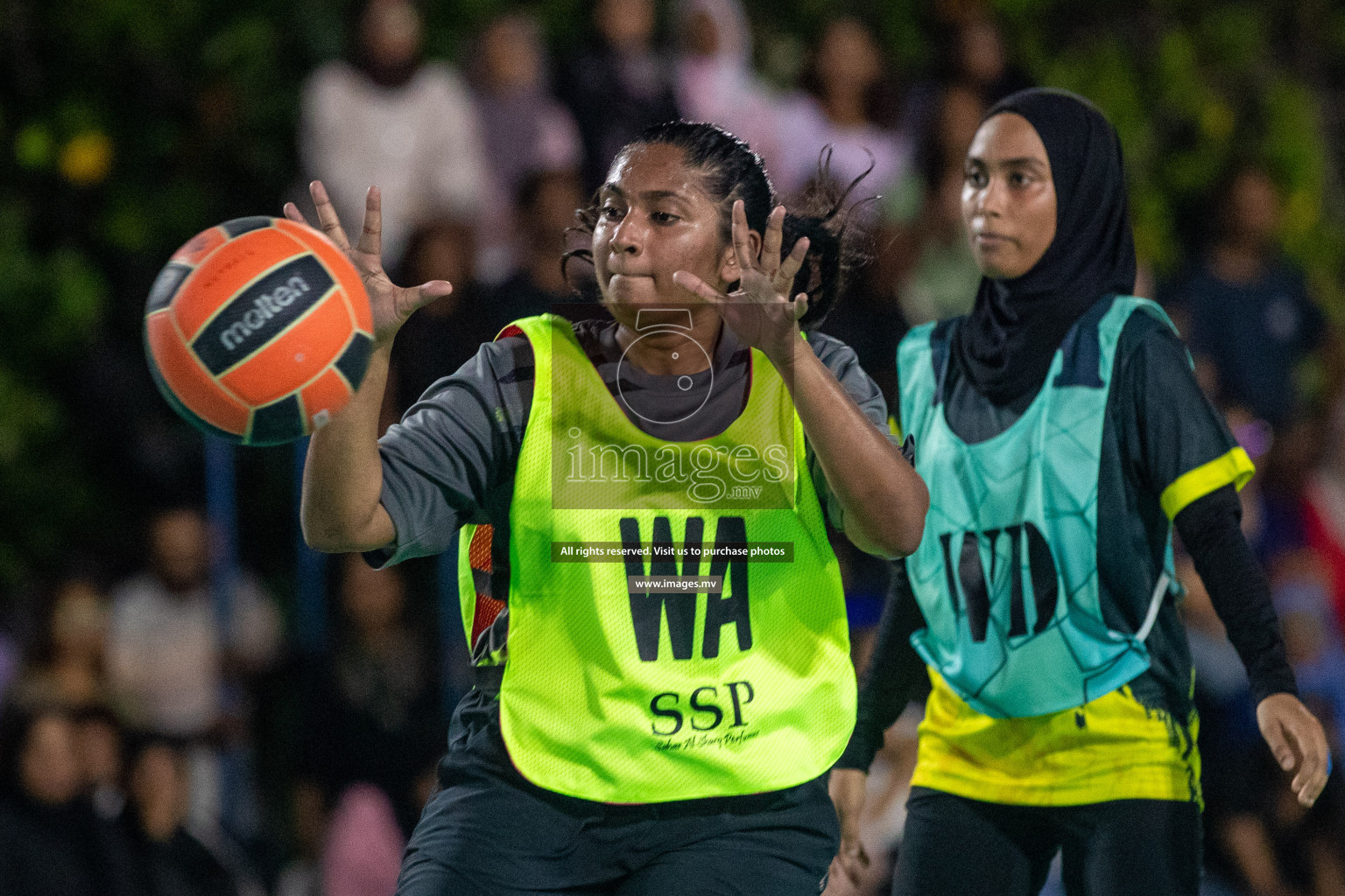 Final of 20th Milo National Netball Tournament 2023, held in Synthetic Netball Court, Male', Maldives on 11th June 2023 Photos: Nausham Waheed/ Images.mv