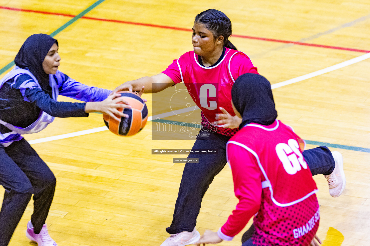 Day2 of 24th Interschool Netball Tournament 2023 was held in Social Center, Male', Maldives on 28th October 2023. Photos: Nausham Waheed / images.mv