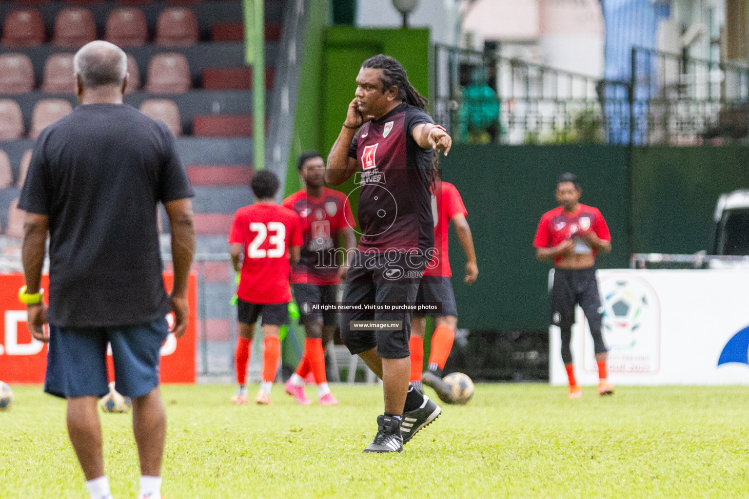 Training session for the Maldives national football team in preparation for the upcoming match against Bangladesh, held in Football Stadium, Male', Maldives on Tuesday, 10th October 2023 Photos: Nausham Waheed/ Images.mv