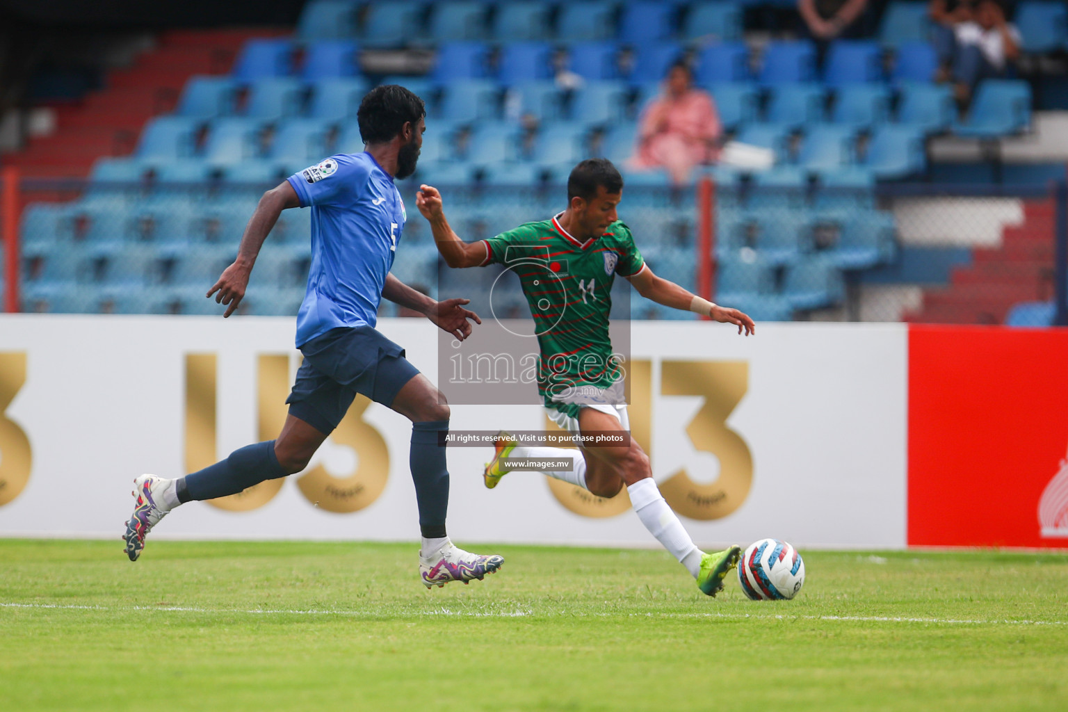 Bangladesh vs Maldives in SAFF Championship 2023 held in Sree Kanteerava Stadium, Bengaluru, India, on Saturday, 25th June 2023. Photos: Nausham Waheed, Hassan Simah / images.mv