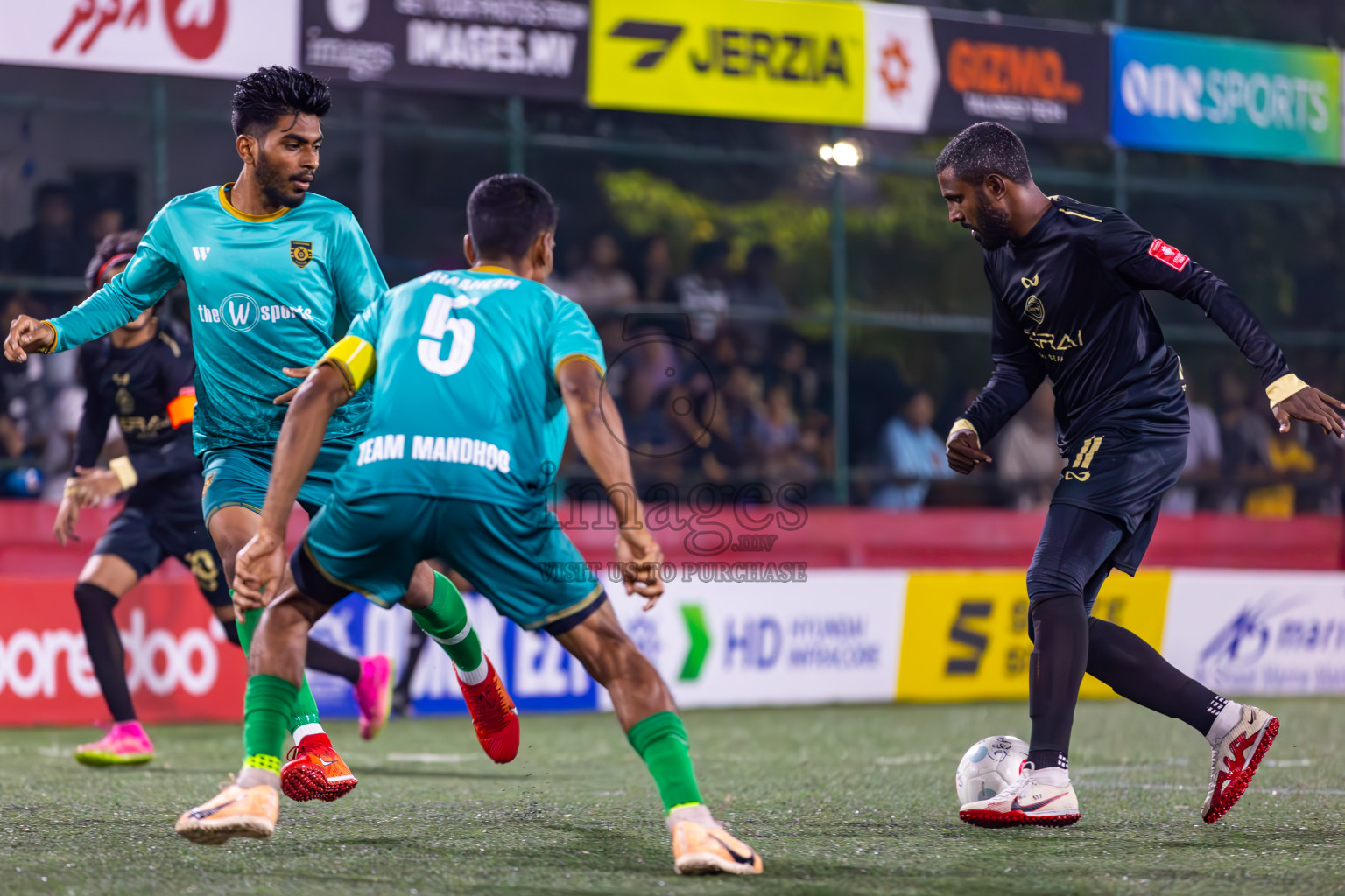 ADh Maamigili vs ADh Mandhoo in Day 16 of Golden Futsal Challenge 2024 was held on Tuesday, 30th January 2024, in Hulhumale', Maldives
Photos: Ismail Thoriq / images.mv