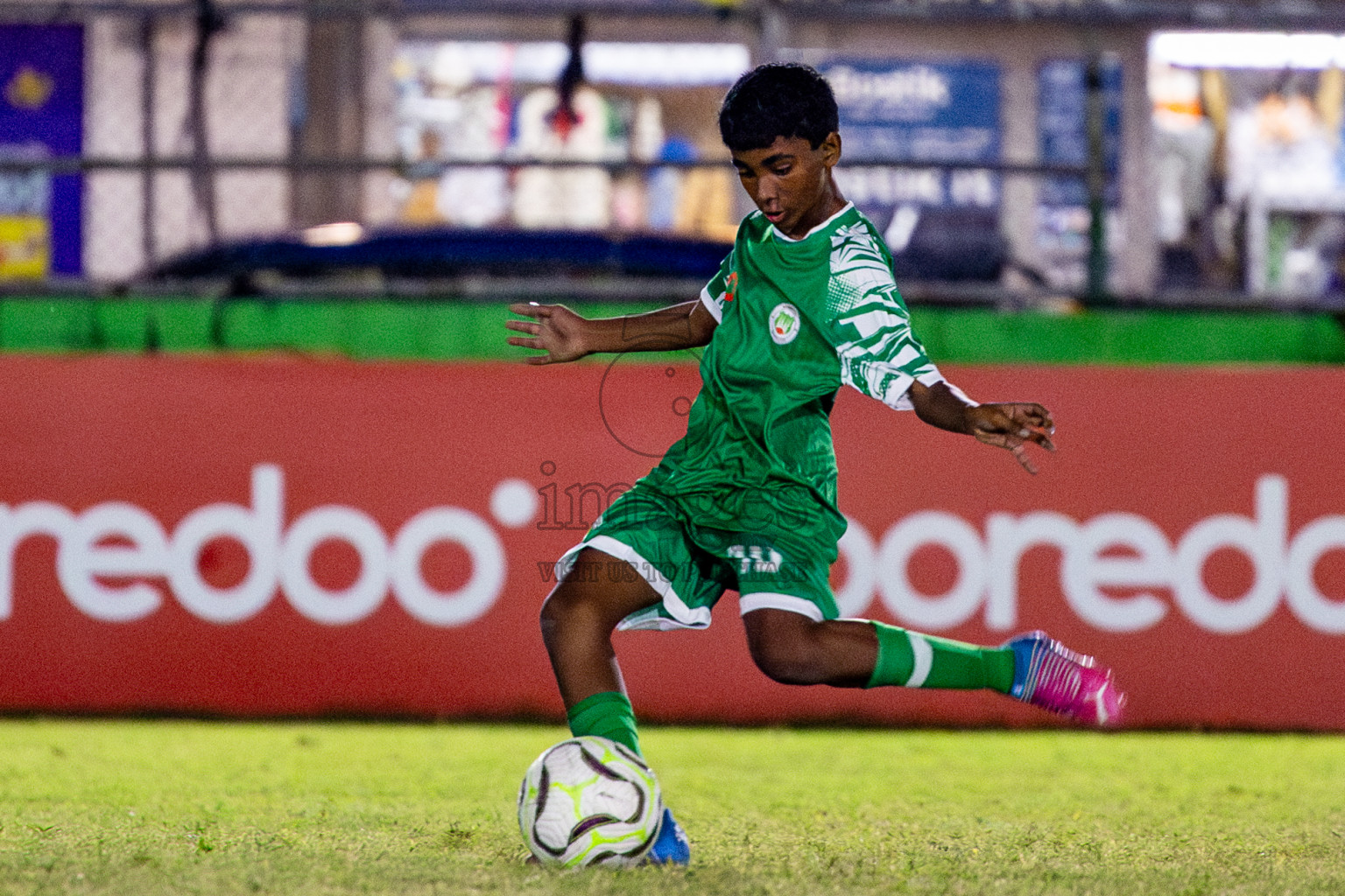 Victory Sports Club vs Hurriyya Sports Club (U14) in Day 9 of Dhivehi Youth League 2024 held at Henveiru Stadium on Saturday, 14th December 2024. Photos: Nausham Waheed / Images.mv