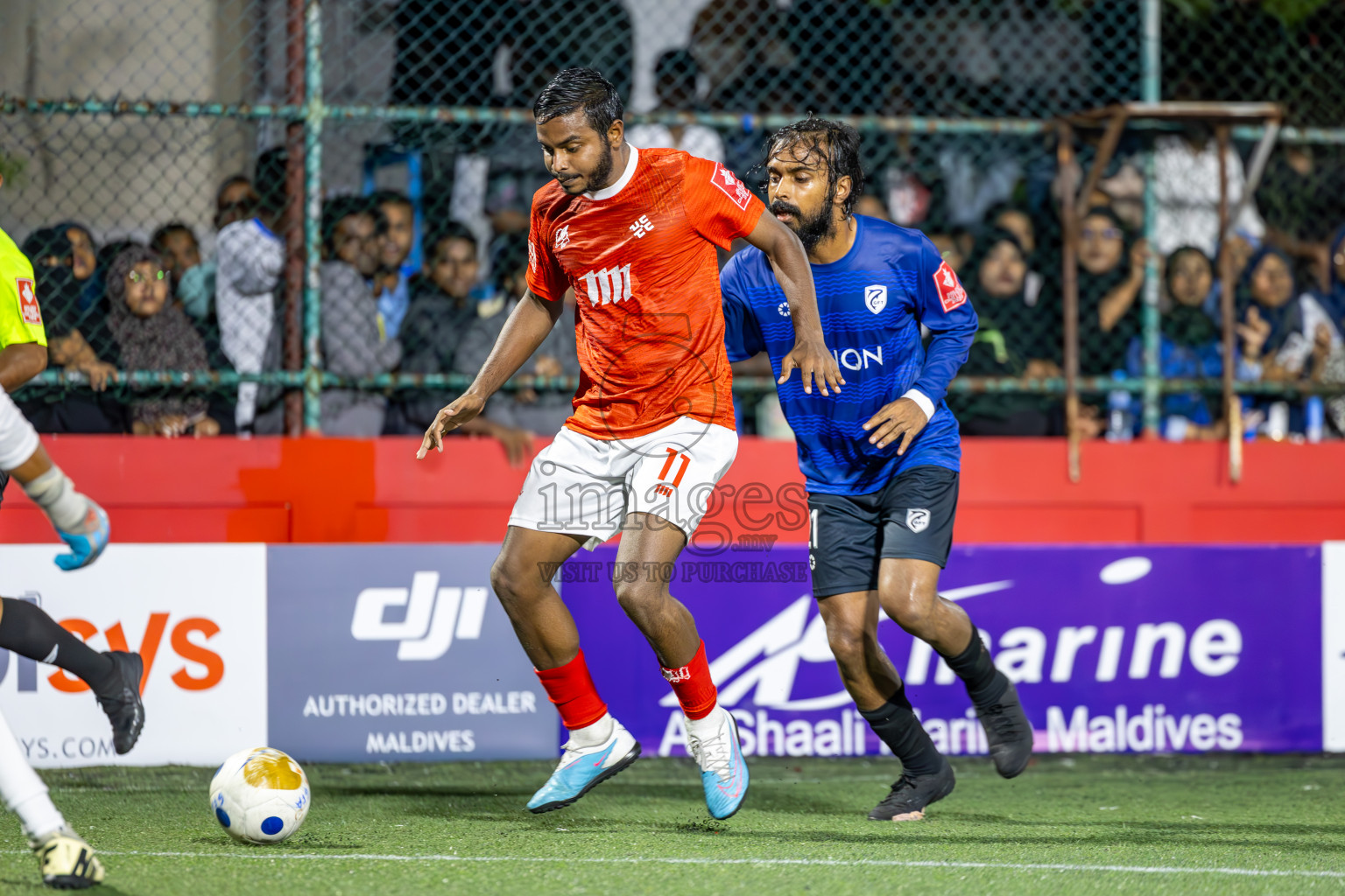 K Gaafaru vs K Kaashidhoo in Kaafu Atoll Semi Final in Day 24 of Golden Futsal Challenge 2025 was held on Tuesday , 28th January 2025, in Hulhumale', Maldives. Photos: Ismail Thoriq / images.mv