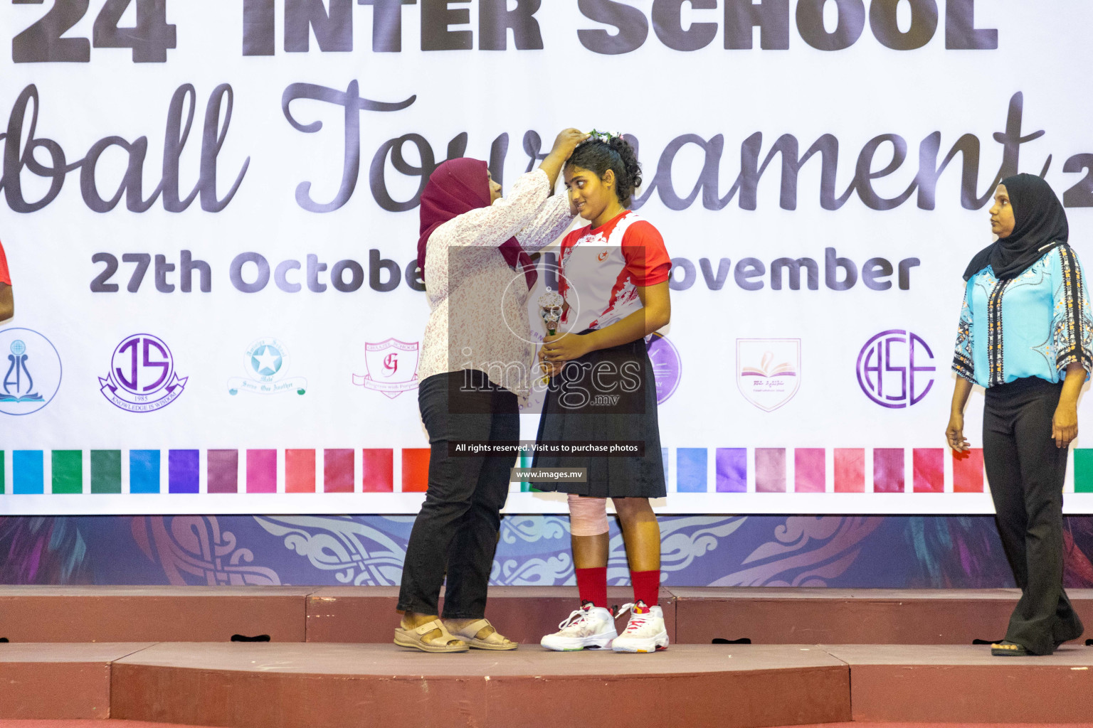 Final of 24th Interschool Netball Tournament 2023 was held in Social Center, Male', Maldives on 7th November 2023. Photos: Nausham Waheed / images.mv