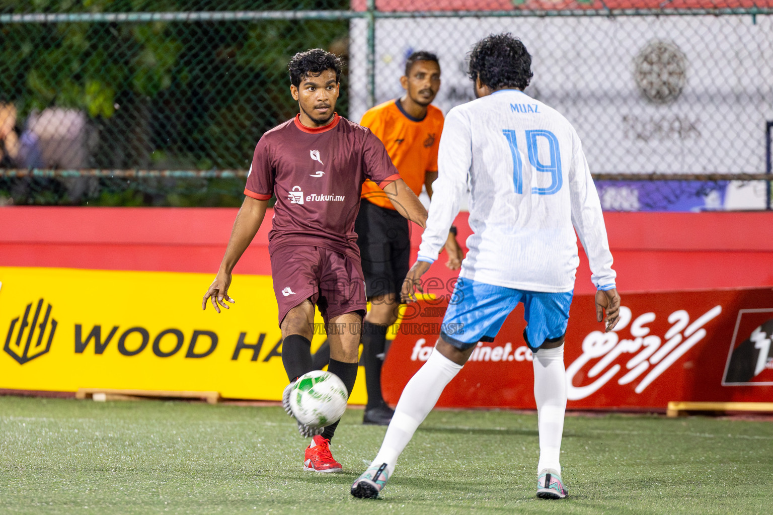 Smartown FC vs Maldives Post Limited in Day 7 of Office League 2025 was held on Tuesday, 22nd April 2025 in Hulhumale', Maldives. Photos: Ismail Thoriq / images.mv