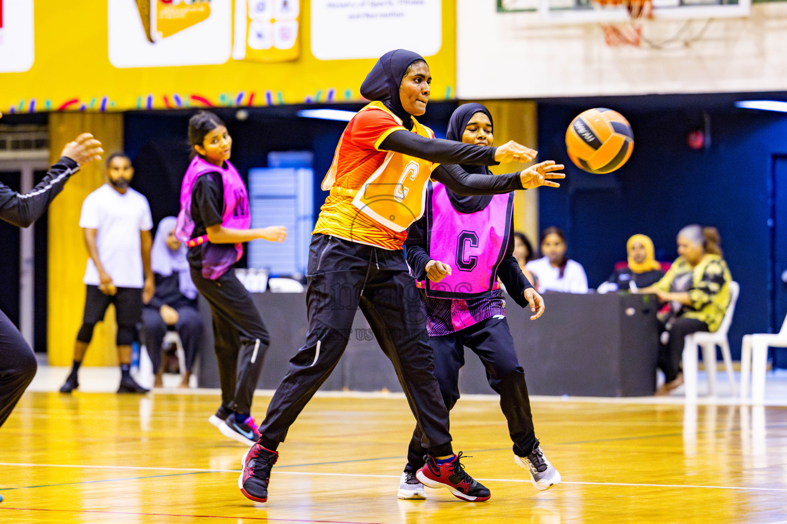 Day 2 of 21st National Netball Tournament was held in Social Canter at Male', Maldives on Thursday, 10th May 2024. Photos: Nausham Waheed / images.mv