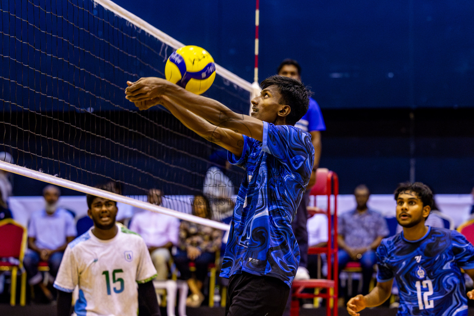 Finals of Interschool Volleyball Tournament 2024 was held in Social Center at Male', Maldives on Friday, 6th December 2024. Photos: Nausham Waheed / images.mv