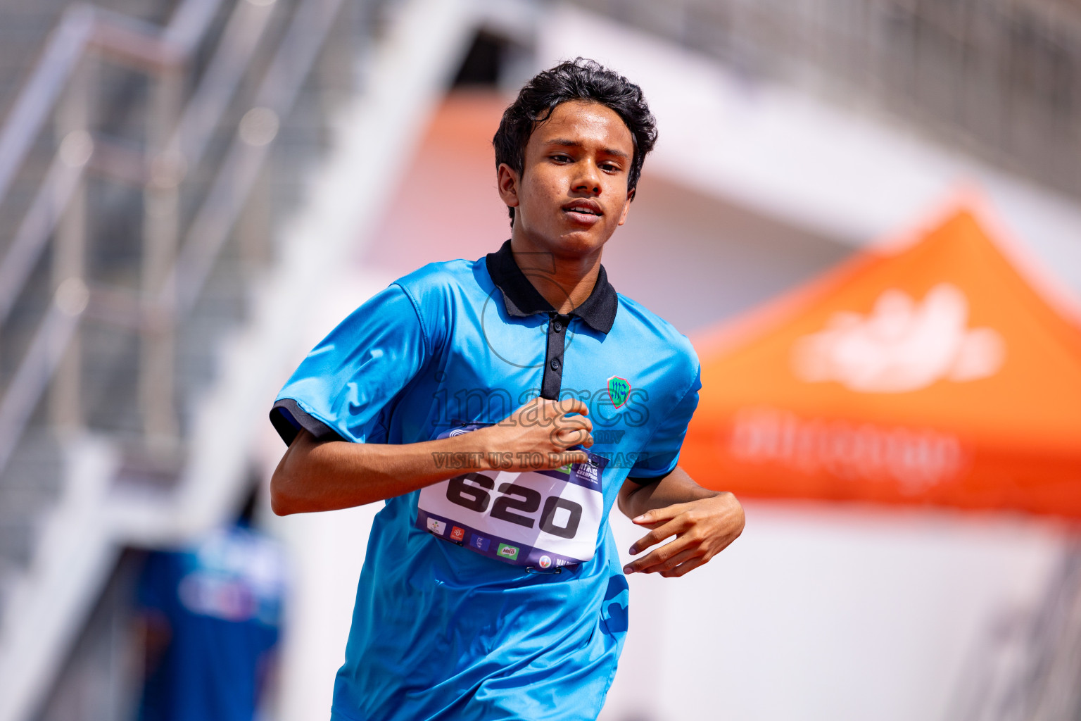 Day 3 of MWSC Interschool Athletics Championships 2024 held in Hulhumale Running Track, Hulhumale, Maldives on Monday, 11th November 2024. 
Photos by: Hassan Simah / Images.mv