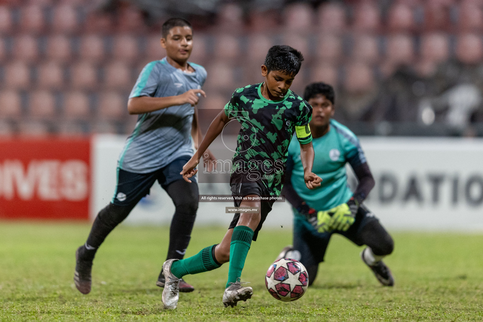 Kalaafaanu School vs Ahmadhiyya International School in the Final of FAM U13 Inter School Football Tournament 2022/23 was held in National Football Stadium on Sunday, 11th June 2023. Photos: Ismail Thoriq / images.mv