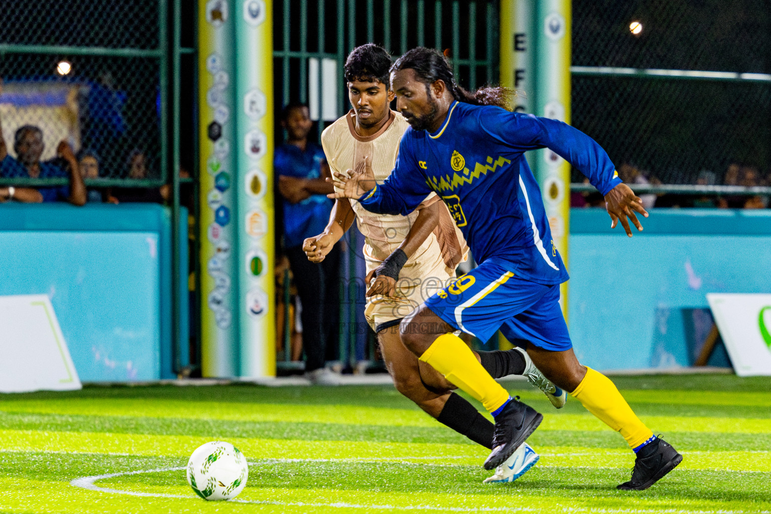 Dee Cee Jay SC vs Fools SC in Semi Finals of Laamehi Dhiggaru Ekuveri Futsal Challenge 2025 was held on Sunday, 27th July 2025, at Dhiggaru Futsal Ground, Dhiggaru, Maldives Photos: Nausham Waheed  / images.mv