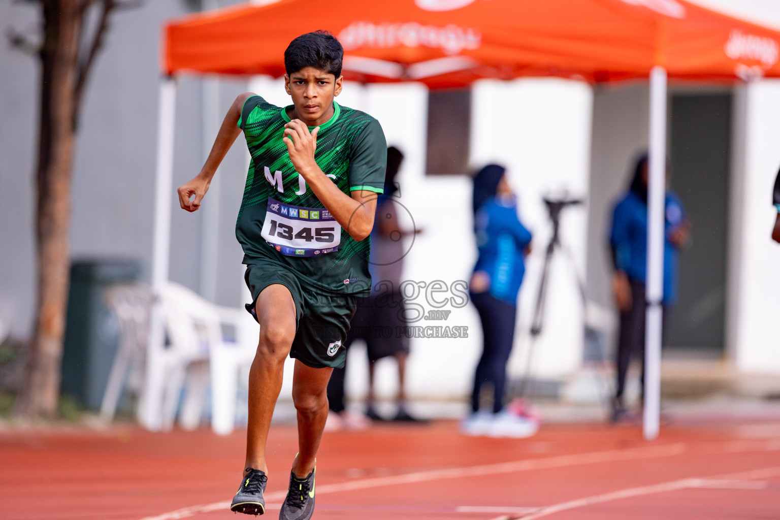 Day 3 of MWSC Interschool Athletics Championships 2024 held in Hulhumale Running Track, Hulhumale, Maldives on Monday, 11th November 2024. 
Photos by: Hassan Simah / Images.mv