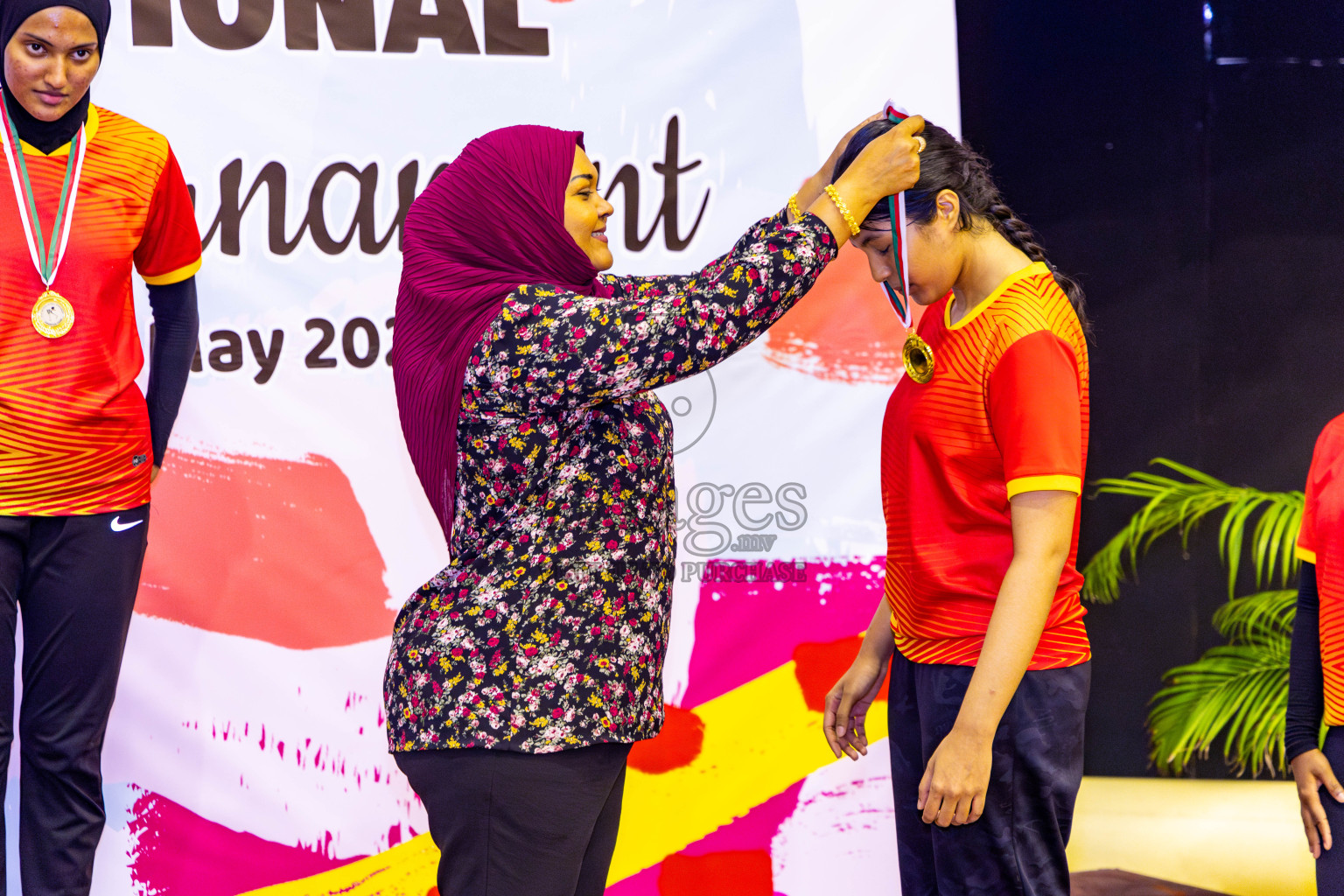 Sports Club Skylark vs Youth United Sports Club in Final of 21st National Netball Tournament was held in Social Canter at Male', Maldives on Monday, 13th May 2024. Photos: Nausham Waheed / images.mv