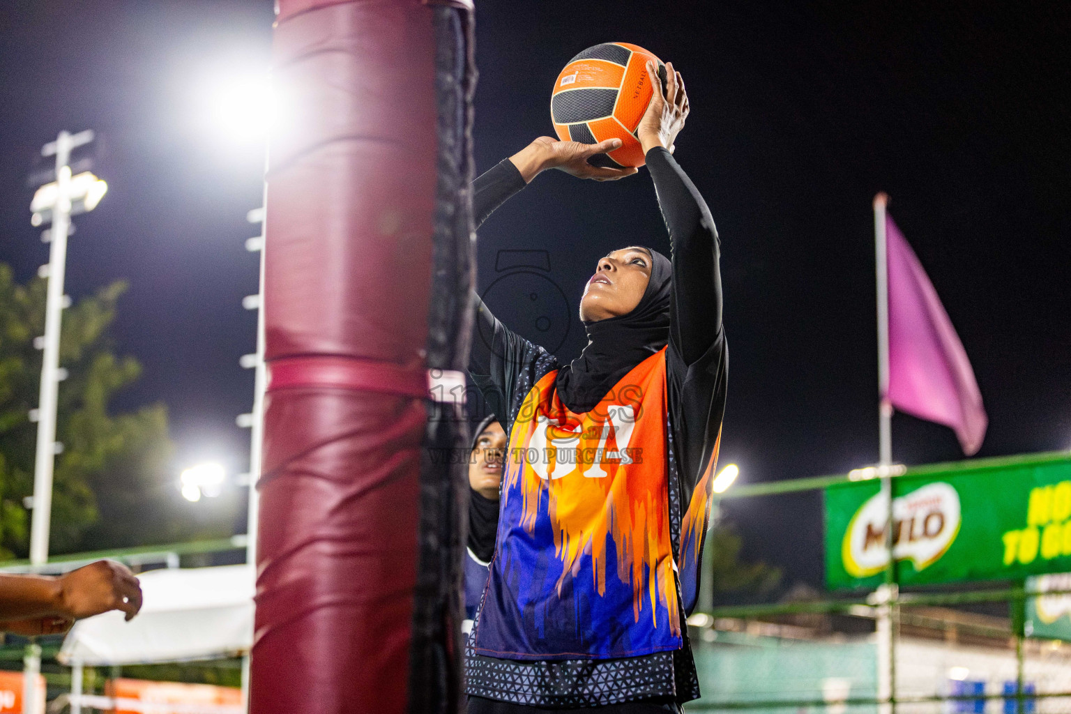 Final of MILO 3x3 Netball Challenge 2024 was held in Ekuveni Netball Court at Male', Maldives on Thursday, 20th March 2024. Photos: Nausham Waheed / images.mv