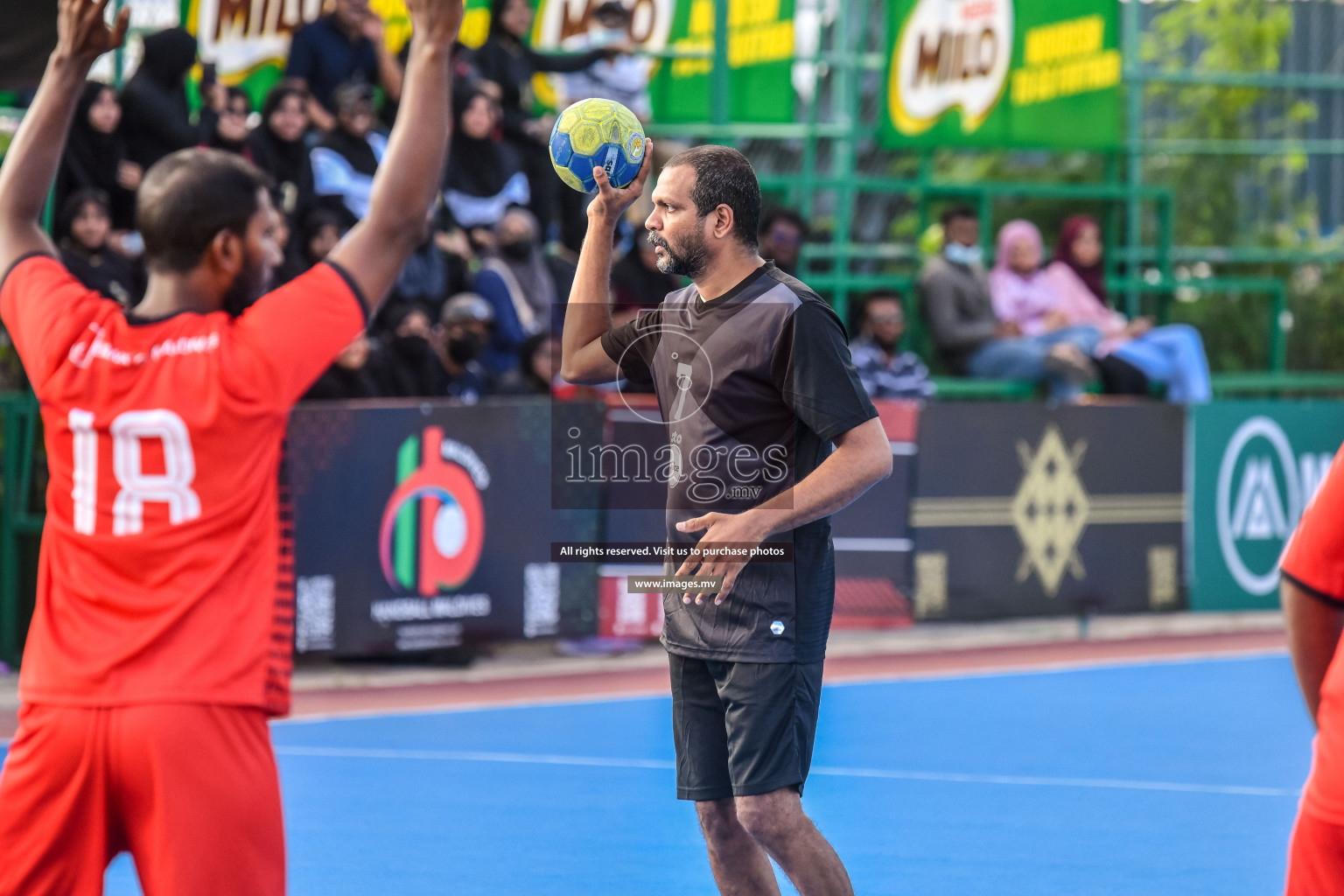 Day 8 of Milo 6th Inter Office Handball Tournament 2022 - Photos by Nausham Waheed