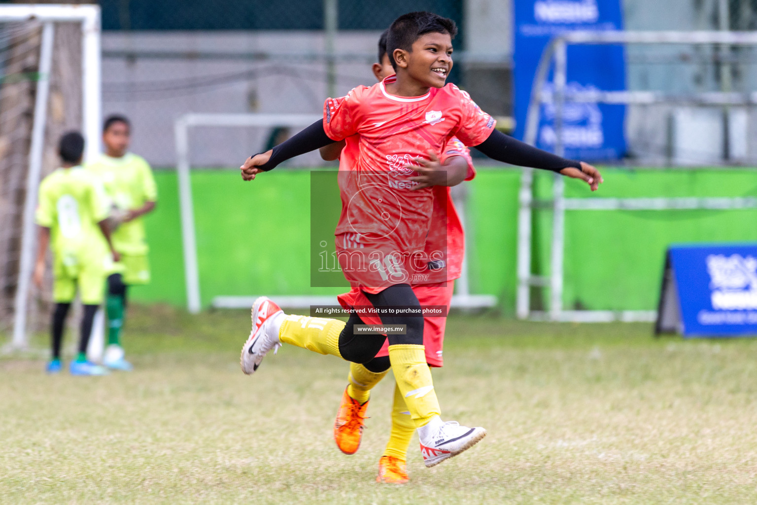 Day 3 of Nestle Kids Football Fiesta, held in Henveyru Football Stadium, Male', Maldives on Friday, 13th October 2023 Photos: Hassan Simah, Ismail Thoriq, Mohamed Mahfooz Moosa, Nausham Waheed / images.mv