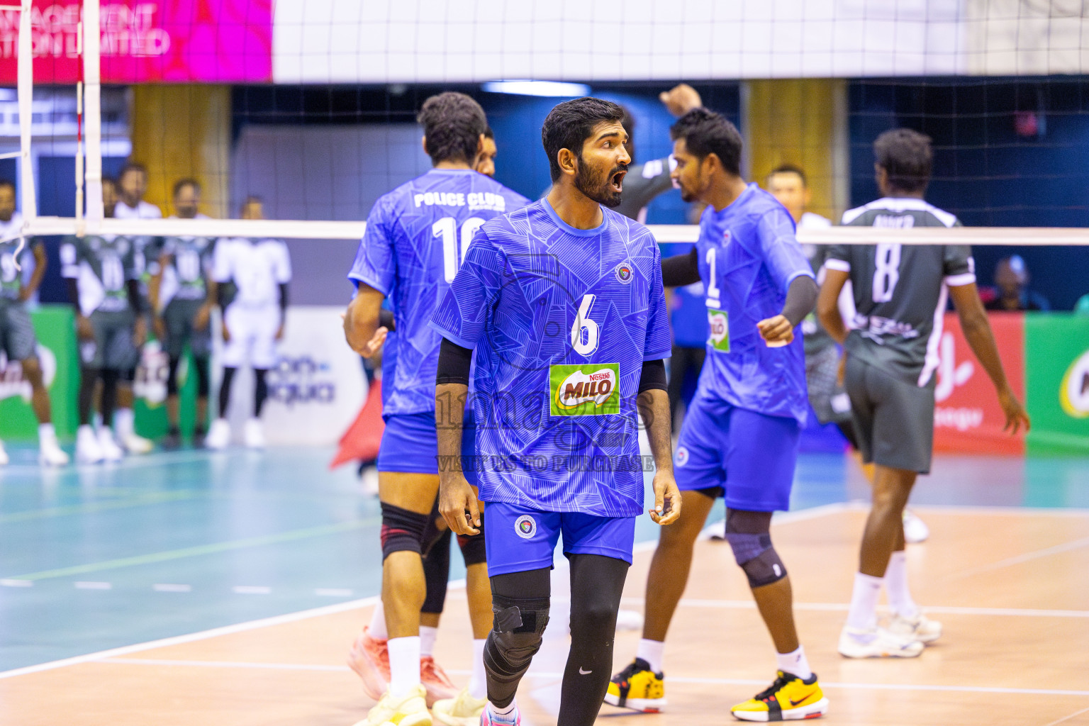 Dhadimagu Sports and Recreation vs Police Club in Day 2 of MILO VAM Cup 2025 held in Male', Maldives on Thursday, 26th June2025 at Social Center Indoor Hall 
Photos By: Ismail Thoriq / images.mv