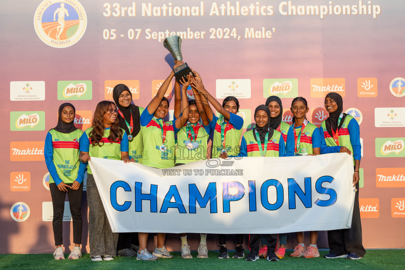 Day 3 of 33rd National Athletics Championship was held in Ekuveni Track at Male', Maldives on Saturday, 7th September 2024. Photos: Suaadh Abdul Sattar / images.mv