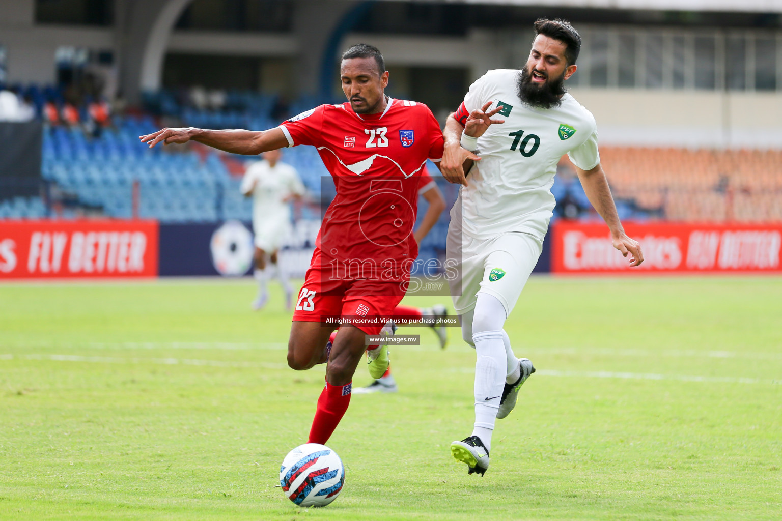 Nepal vs Pakistan in SAFF Championship 2023 held in Sree Kanteerava Stadium, Bengaluru, India, on Tuesday, 27th June 2023. Photos: Nausham Waheed, Hassan Simah / images.mv