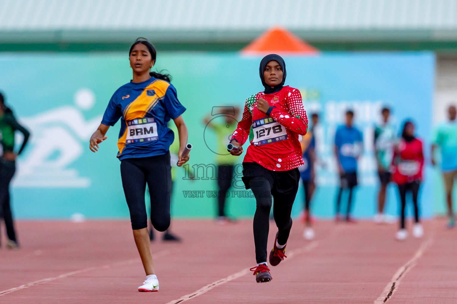 Day 4 of MWSC Interschool Athletics Championships 2024 held in Hulhumale Running Track, Hulhumale, Maldives on Tuesday, 12th November 2024. Photos by: Nausham Waheed / Images.mv