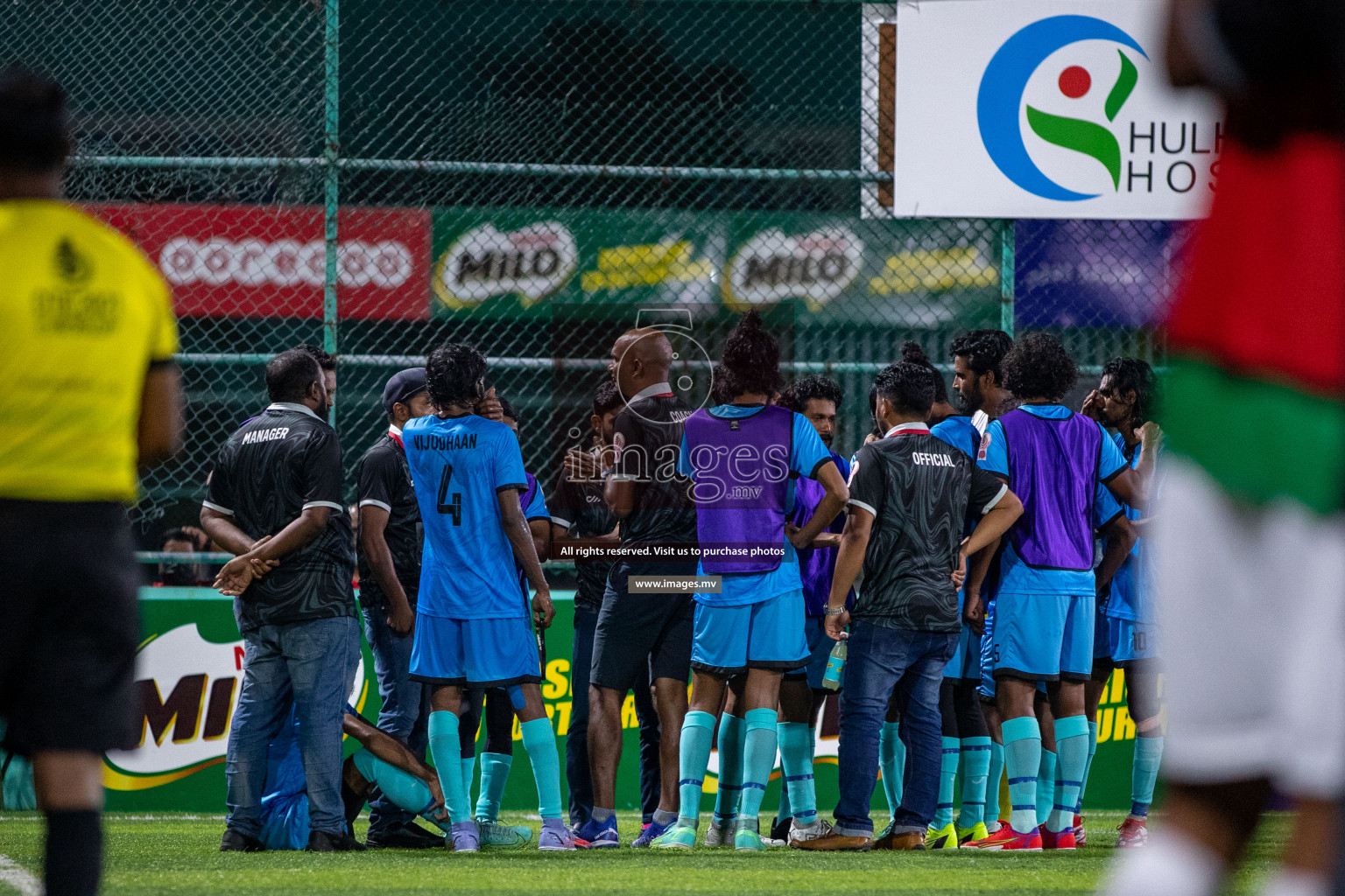 Team FSM vs Club HDC in the Quarter Finals of Club Maldives 2021 held at Hulhumale;, on 12th December 2021 Photos: Ismail Thoriq / images.mv