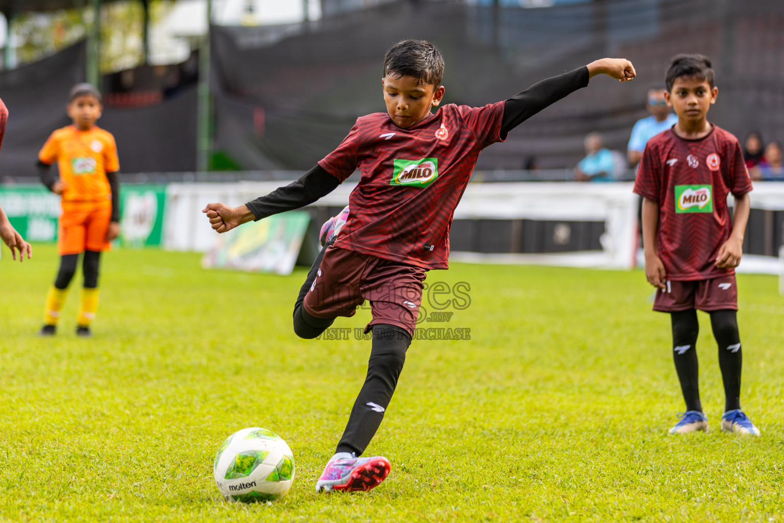 Day 2 of MILO Kids Football Fiesta was held at National Stadium in Male', Maldives on Saturday, 24th February 2024.