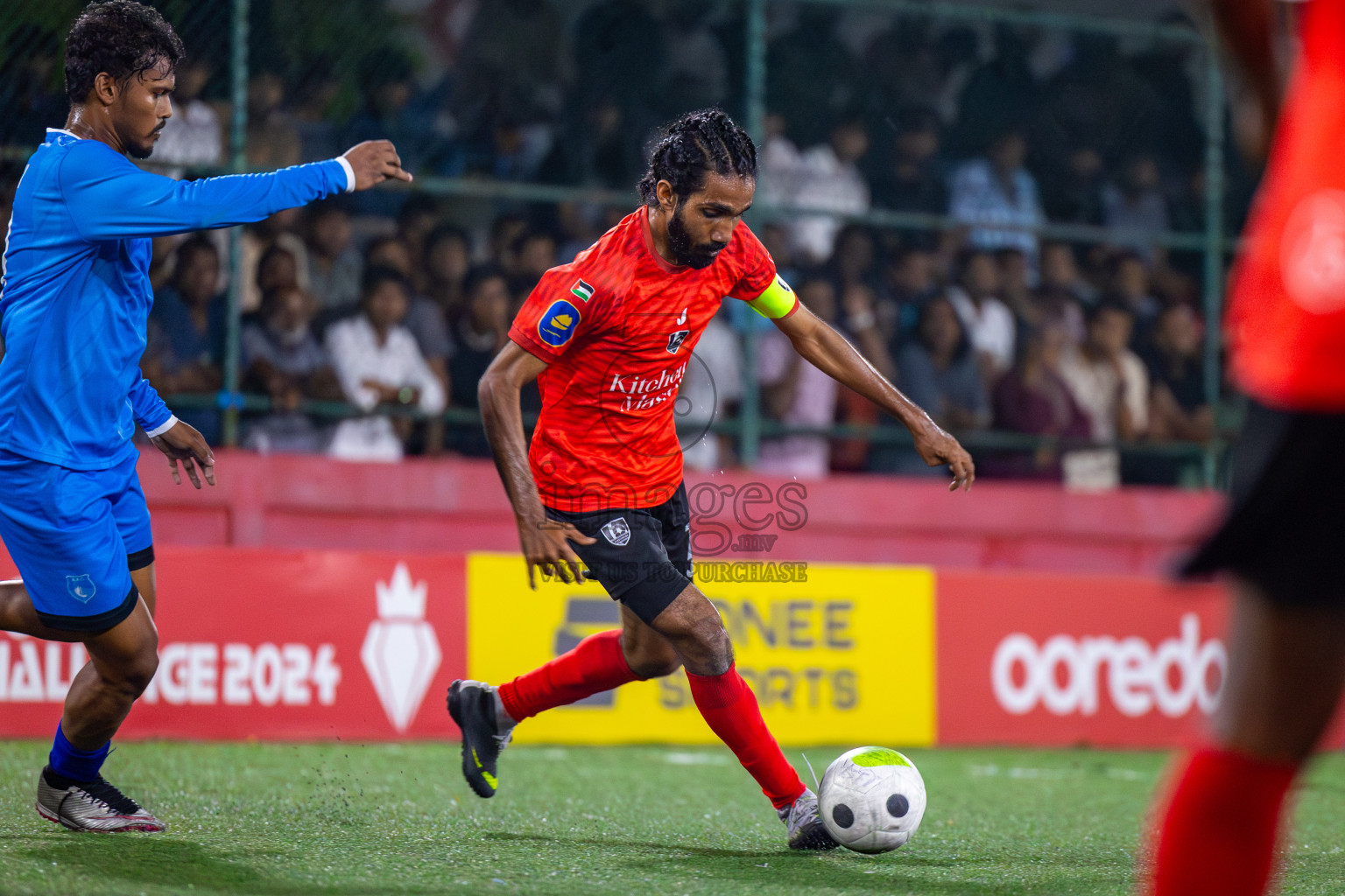 R Alifushi vs Sh Kanditheemu on Day 33 of Golden Futsal Challenge 2024, held on Sunday, 18th February 2024, in Hulhumale', Maldives Photos: Mohamed Mahfooz Moosa / images.mv