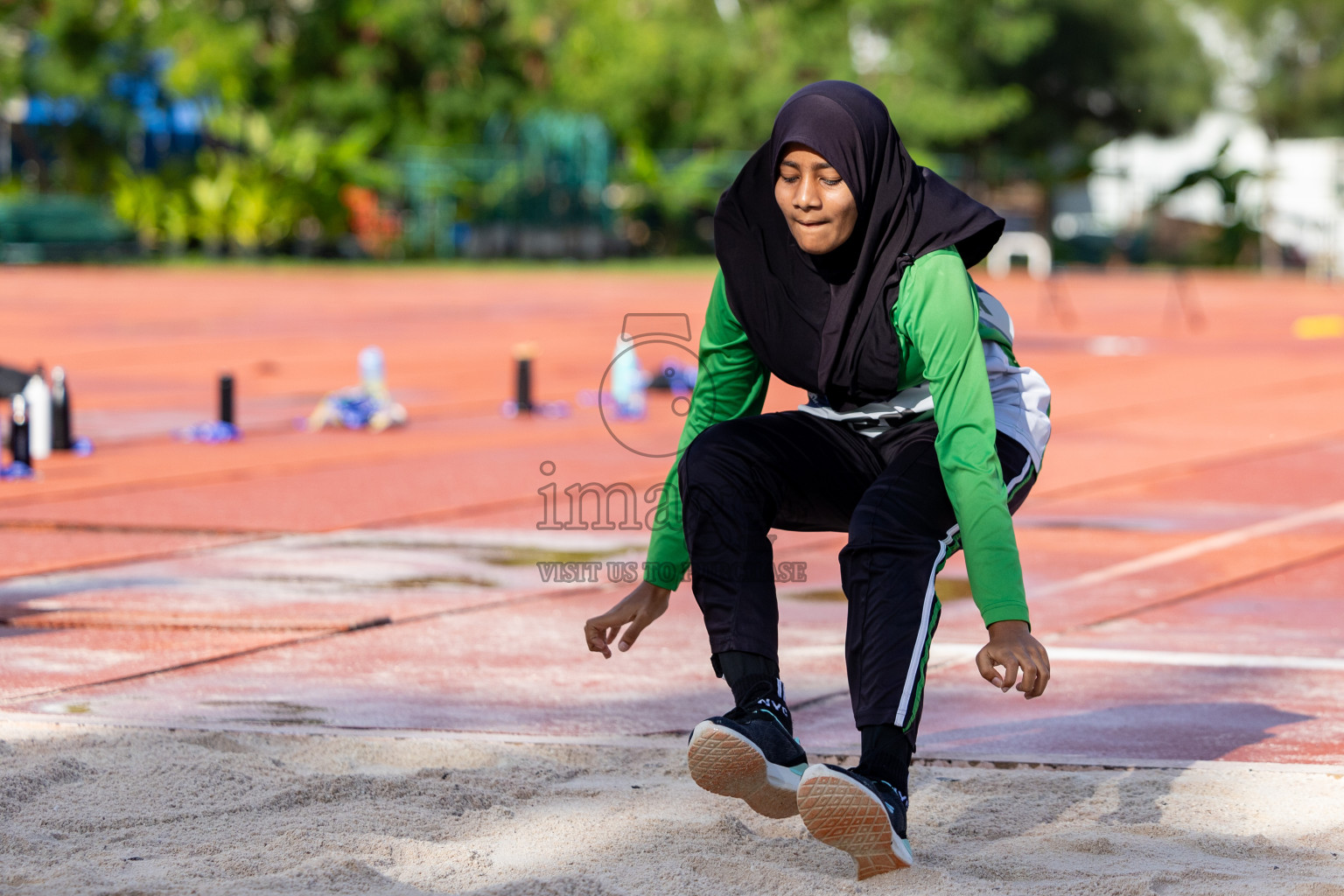 Day 1 of MWSC Interschool Athletics Championships 2024 held in Hulhumale Running Track, Hulhumale, Maldives on Saturday, 9th November 2024. 
Photos by: Ismail Thoriq, Hassan Simah / Images.mv