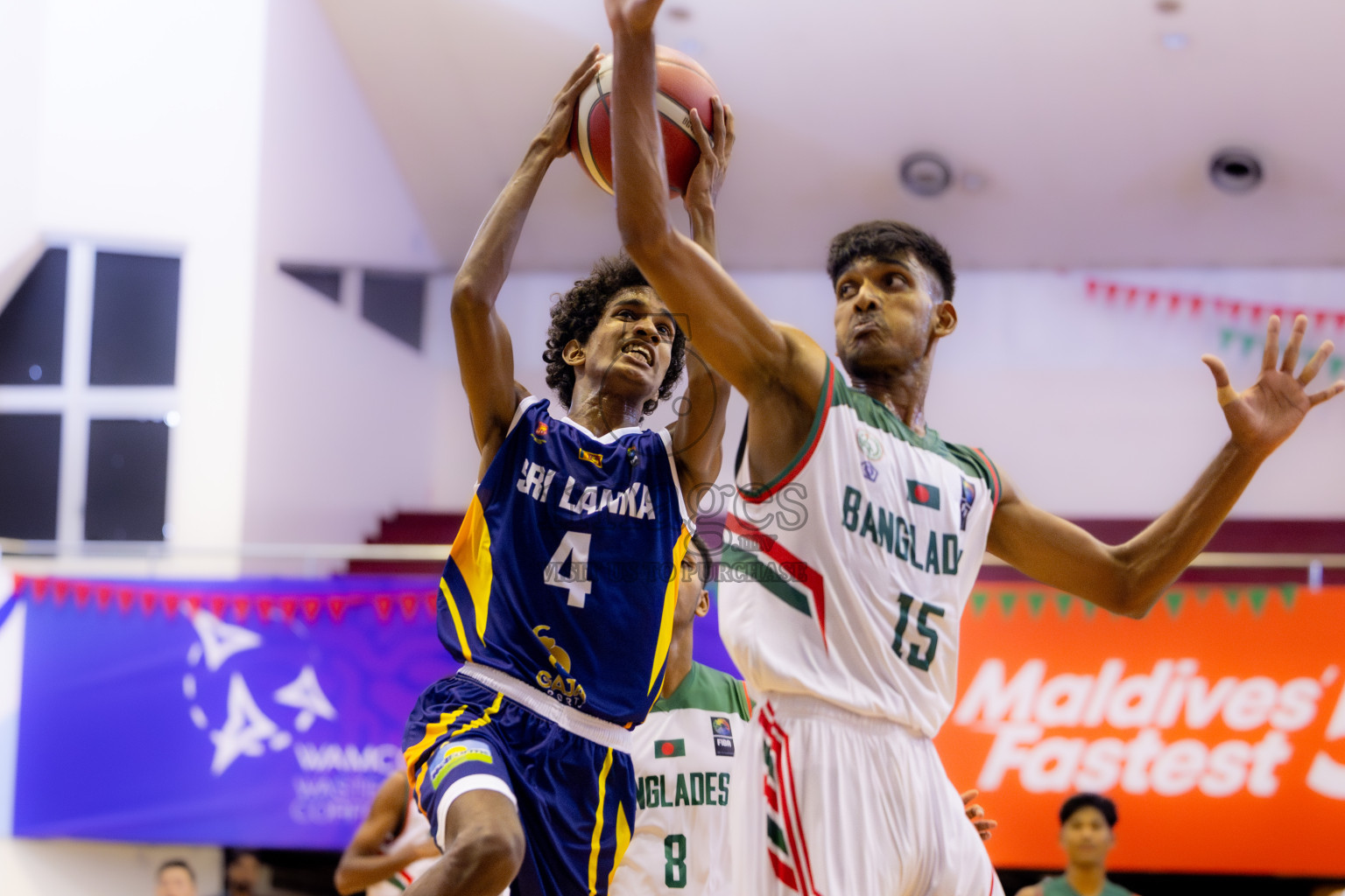 Sri Lanka vs Bangladesh in Day 2 of Under 16 Asian Cup SABA Qualifiers 2025 was held in Social Center, Male', Maldives on Friday, 13th June 2025. Photos: Nausham Waheed / images.mv