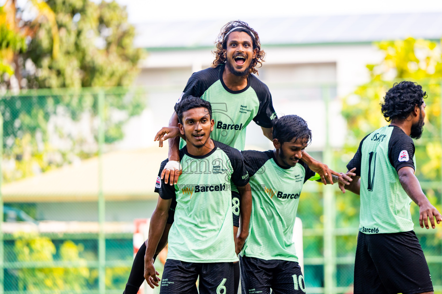 Kuramathi vs Barcelo in Day 6 of Resort League 2025 (Ari Zone) was held on Wednesday, 25th June 2025 in Conrad Maldives Rangali Island, Alif Dhaalu Atoll, Maldives. Photos: Nausham Waheed / images.mv