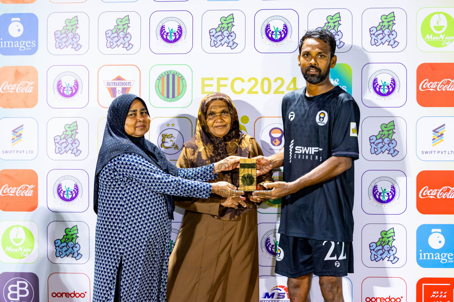 Much Black vs Raiymandhoo FC in Day 3 of Laamehi Dhiggaru Ekuveri Futsal Challenge 2024 was held on Sunday, 28th July 2024, at Dhiggaru Futsal Ground, Dhiggaru, Maldives Photos: Nausham Waheed / images.mv