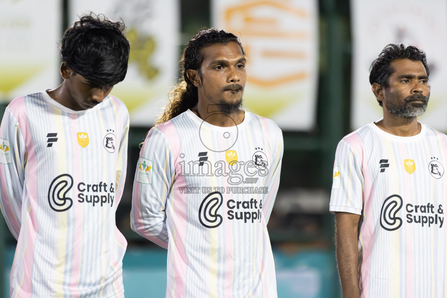 Ifhaams vs J Kovi Goani in Day 1 of Laamehi Dhiggaru Ekuveri Futsal Challenge 2025 was held on Thursday, 24th July 2025, at Dhiggaru Futsal Ground, Dhiggaru, Maldives Photos: Areef Adam / images.mv