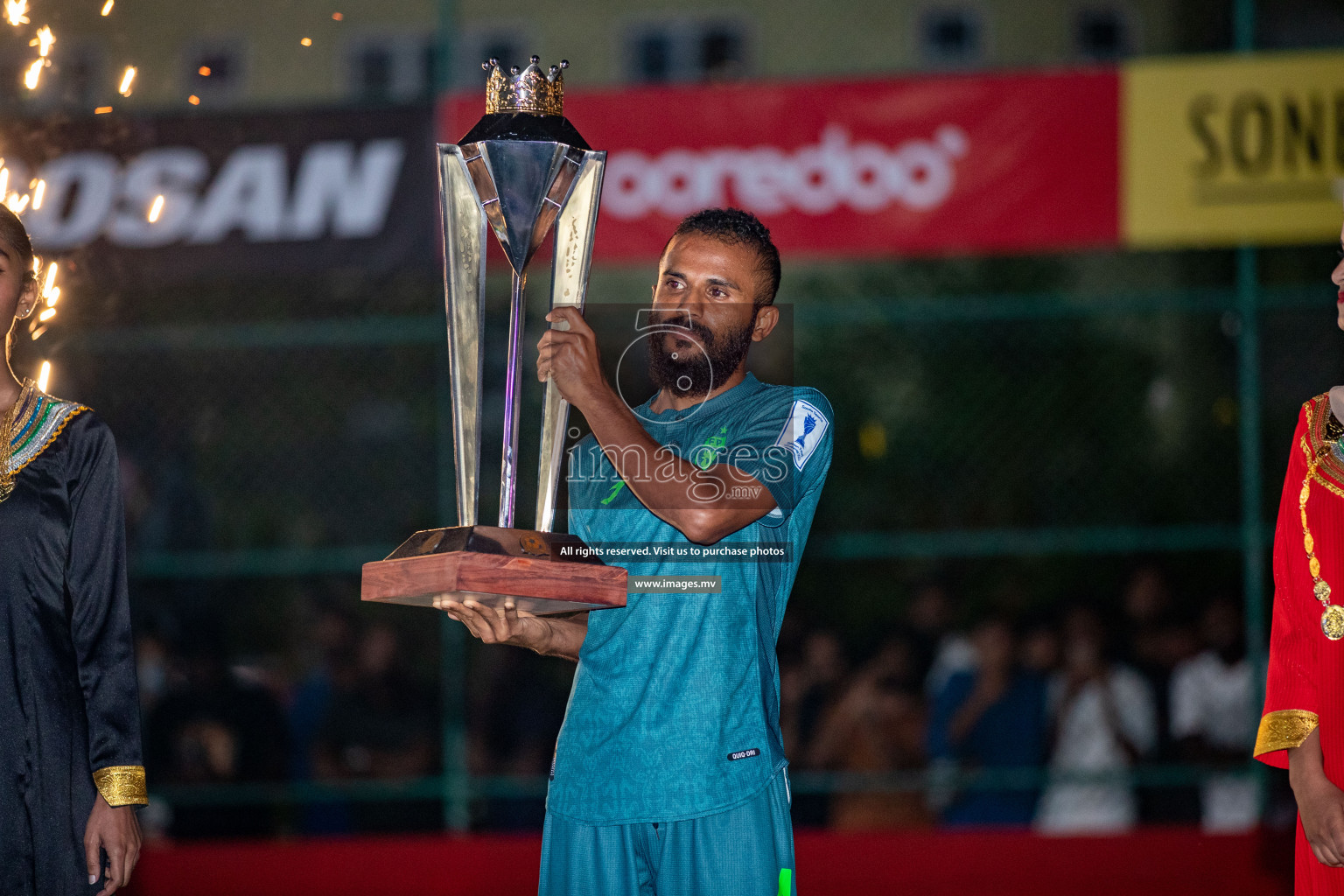 Opening of Sonee Sports Golden Futsal Challenge 2023 held on 4th Feb 2023 in Hulhumale, Male', Maldives. Photos by Nausham Waheed