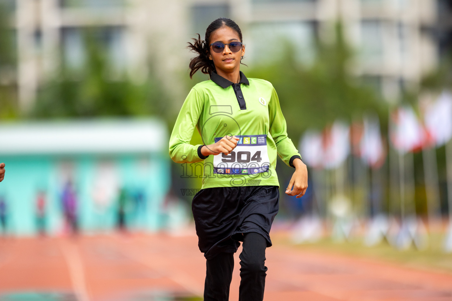 Day 1 of MWSC Interschool Athletics Championships 2024 held in Hulhumale Running Track, Hulhumale, Maldives on Saturday, 9th November 2024. 
Photos by: Ismail Thoriq / images.mv