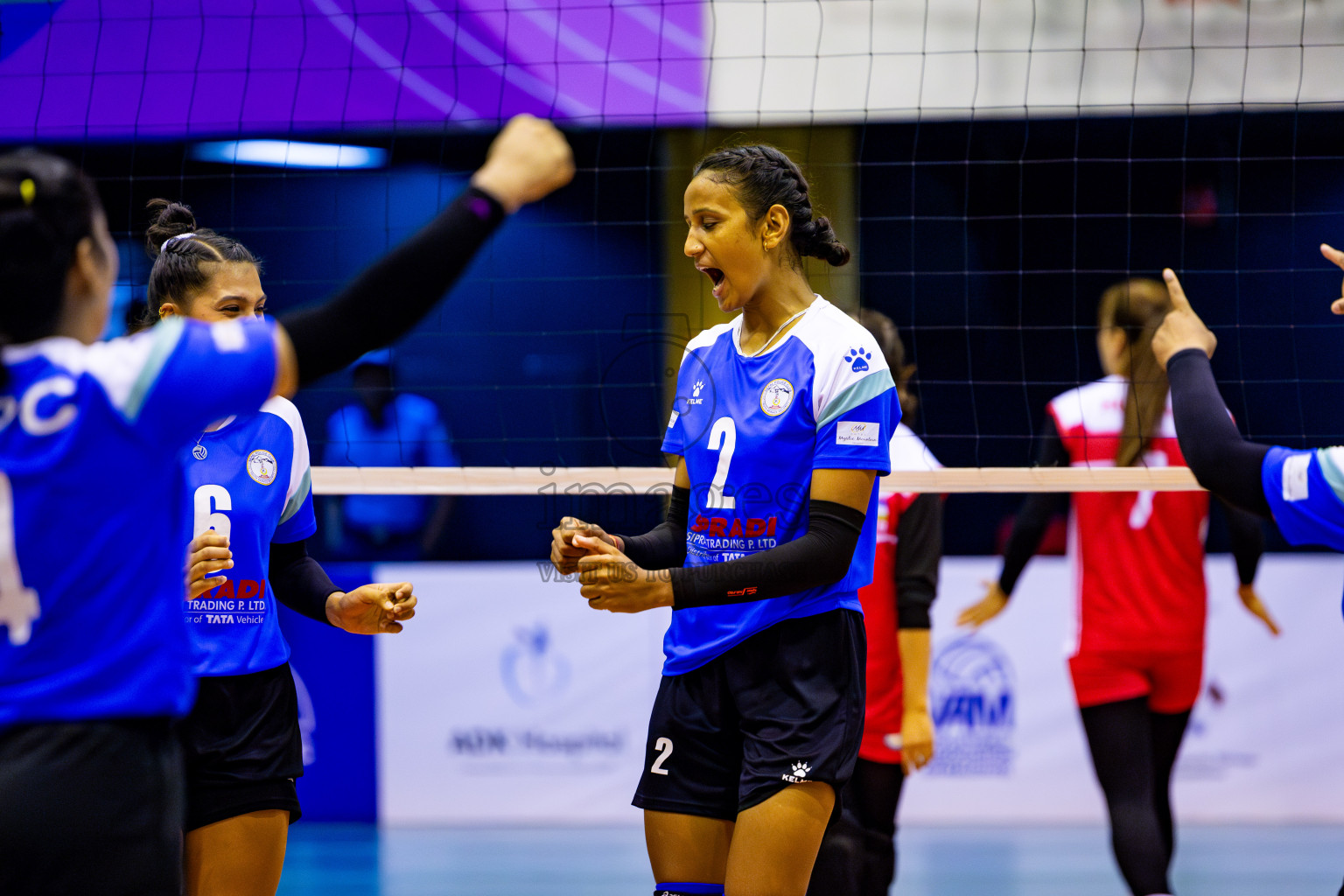 Nepal Police Club vs Humo VC in the Final of CAVA Woman's Volleyball Club Championship 2024 was held in Social Center, Male', Maldives on Saturday, 21st September 2024. Photos: Nausham Waheed / images.mv