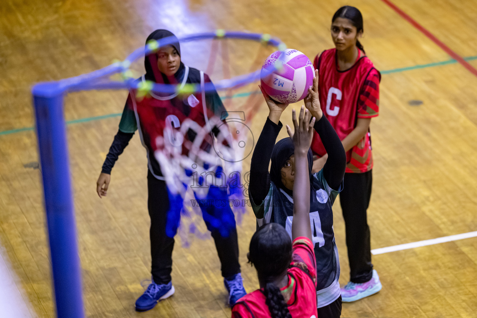 Day 13 of 26th Inter-School Netball Tournament 2025 was held in Social Center Indoor Hall on Saturday, 1st November 2025. 
Photos: Hassan Simah / images.mv